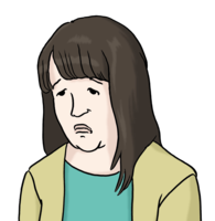 Eine Frau mit dunklen schulterlangen Haaren sieht traurig zur Seite und lässt ihre Schultern hängen.